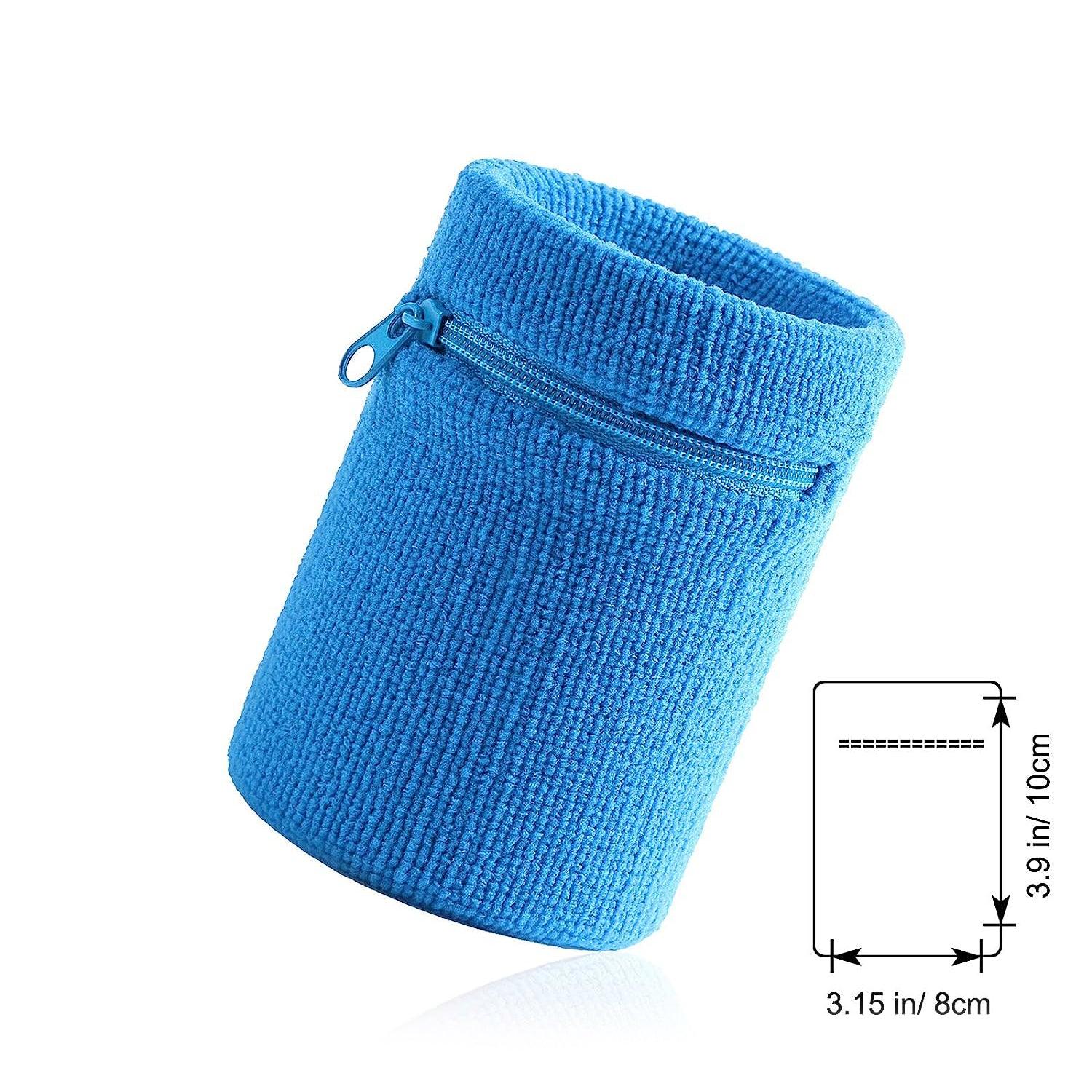 Wrist Wallet for Runners Pocket Wrist Wallet Band Zipper for Running