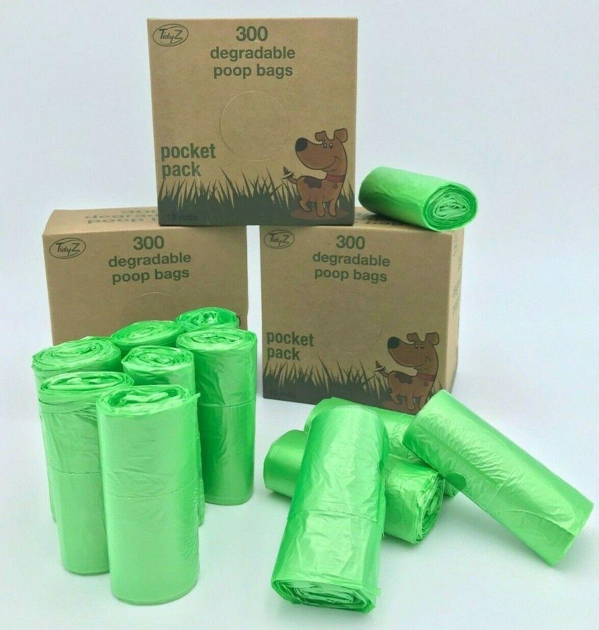 Lavender Scented Dog & Cat Waste Bags – 300 Count, Biodegradable, Heavy Duty