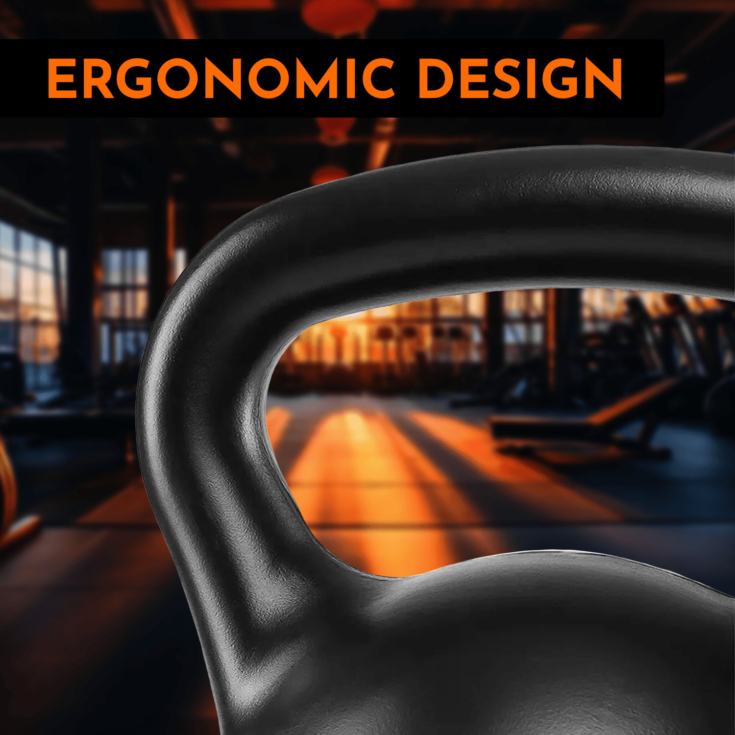 Premium cast iron kettlebell