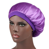 Purple Satin Hair Bonnet