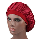 Red Satin Hair Bonnet