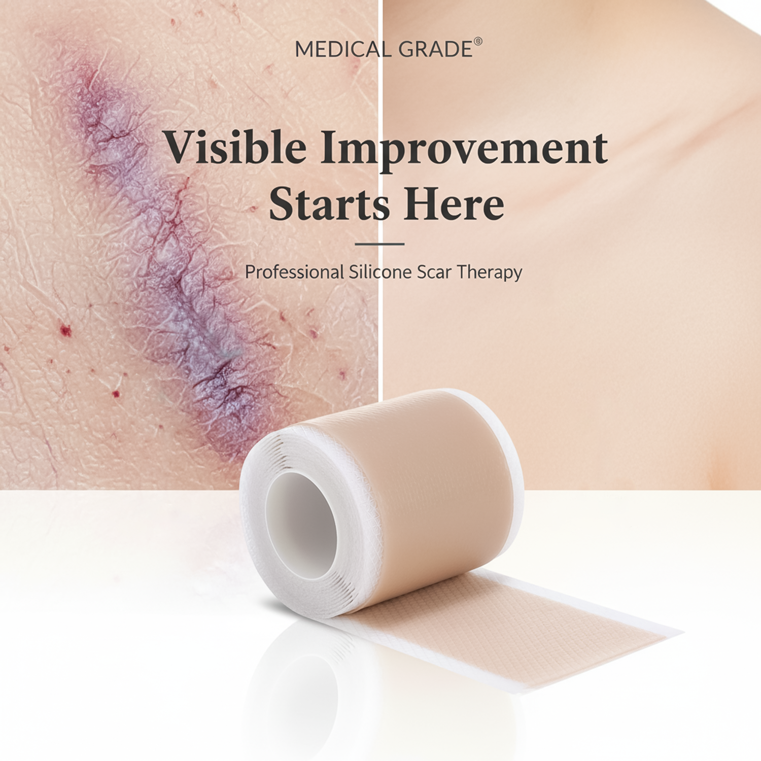 Silicone scar sheets for old and new scars