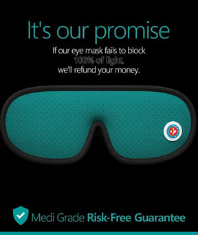 Sleeping Eye Mask - 3D Blackout, Ear Plugs, Clip, Bag