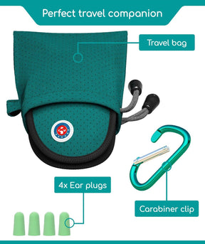 Sleeping Eye Mask - 3D Blackout, Ear Plugs, Clip, Bag