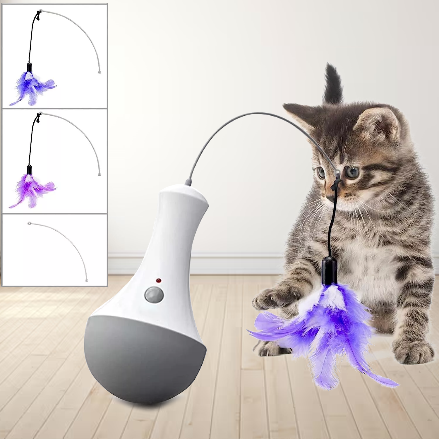 Smart electronic cat toys with sensors