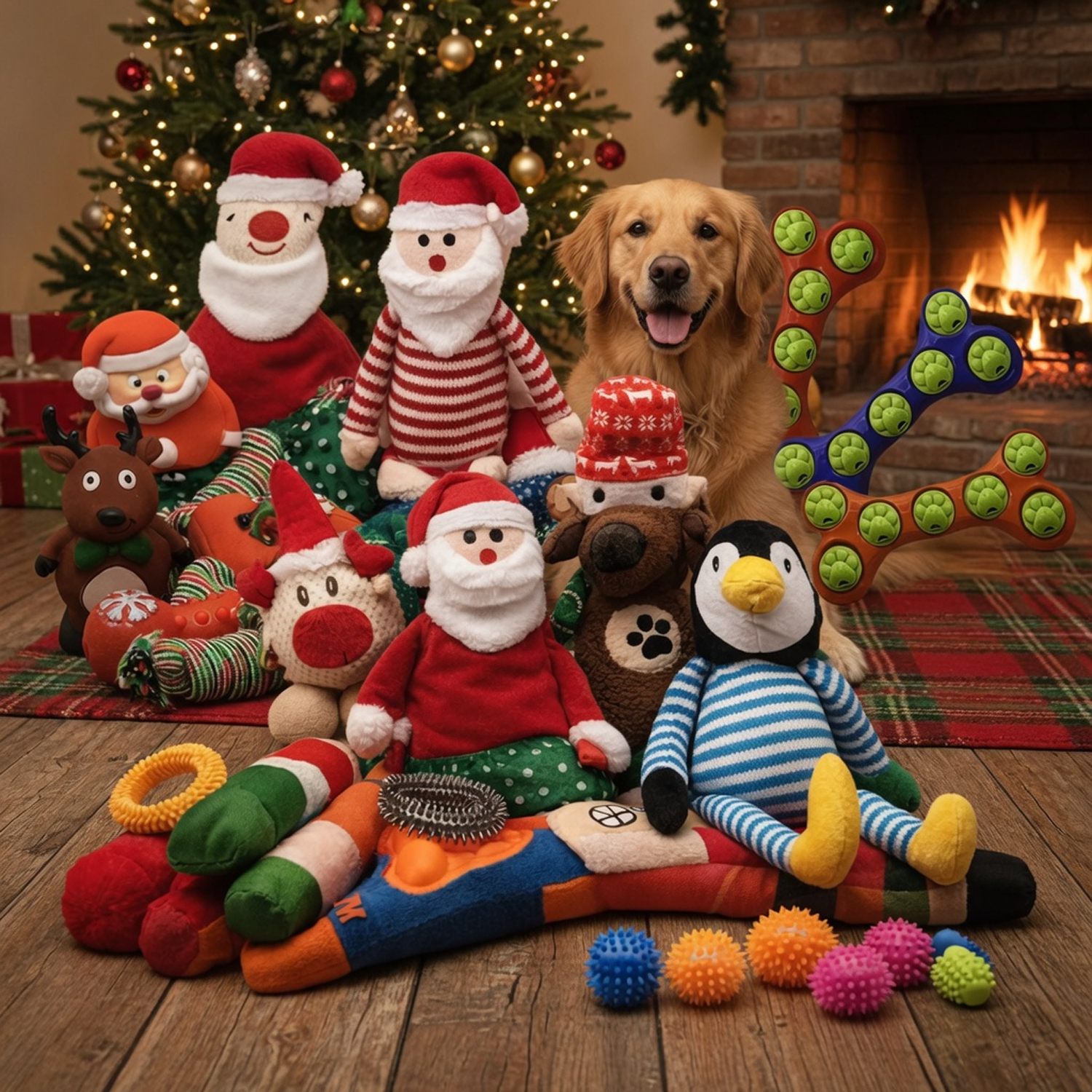 Squeaky Dog Toy Bundle