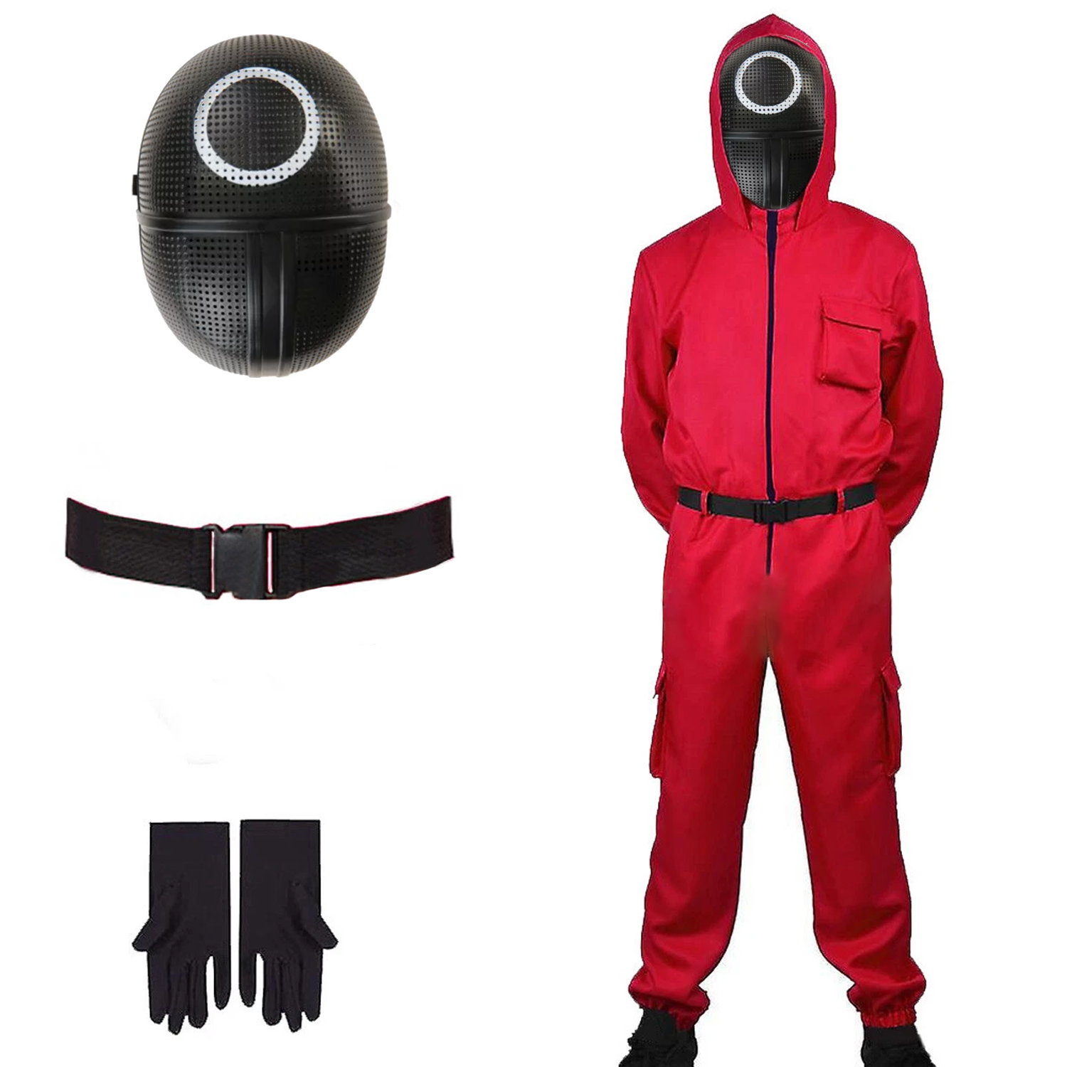 Squid Guard Costume with Circle Mask