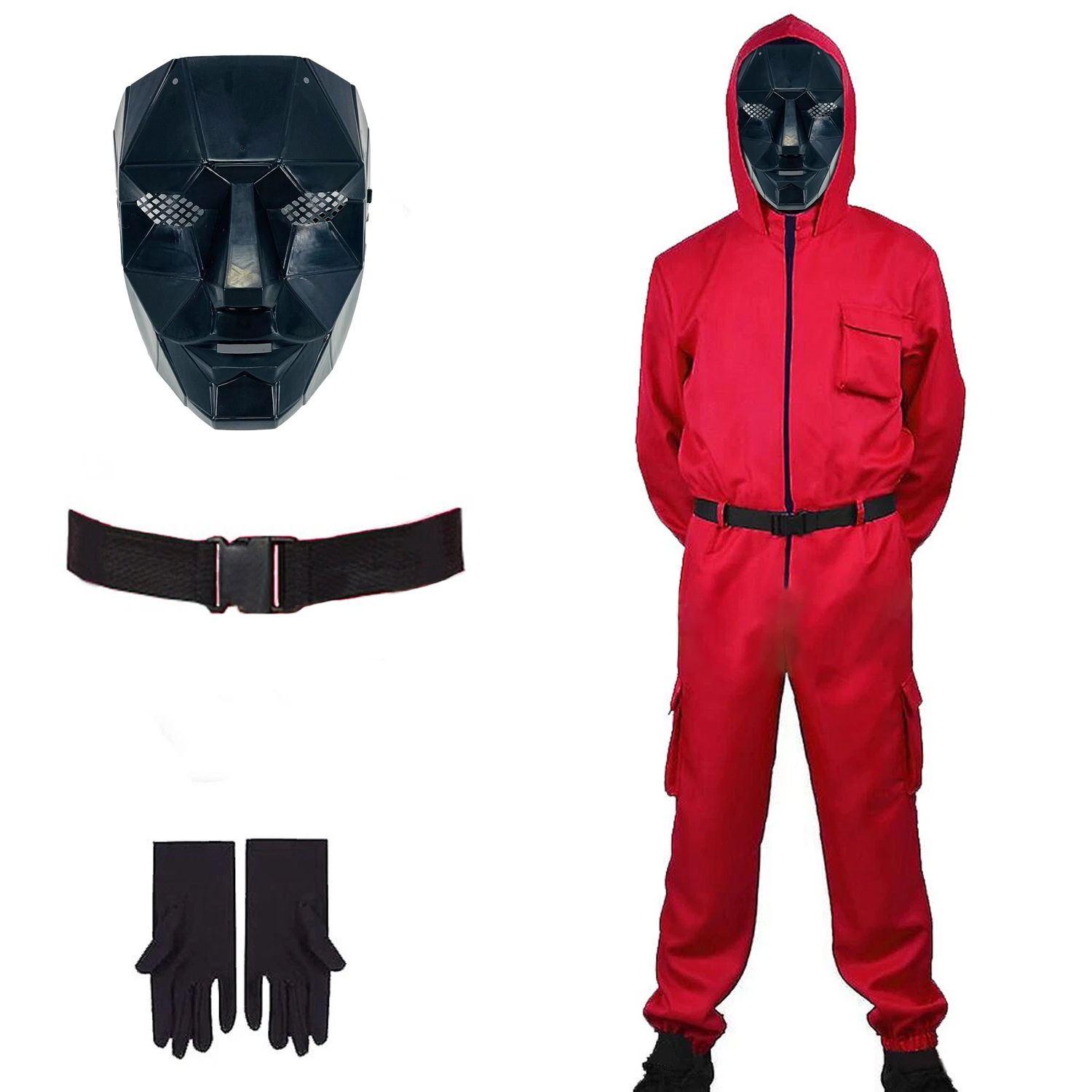 Squid Guard Costume with Leader Mask
