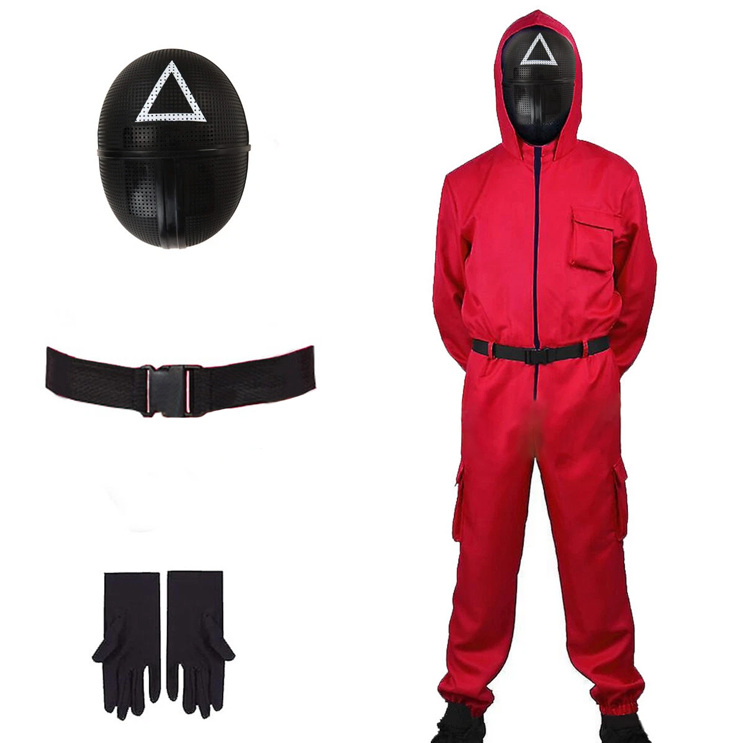 Squid Guard Costume with Triangle Mask