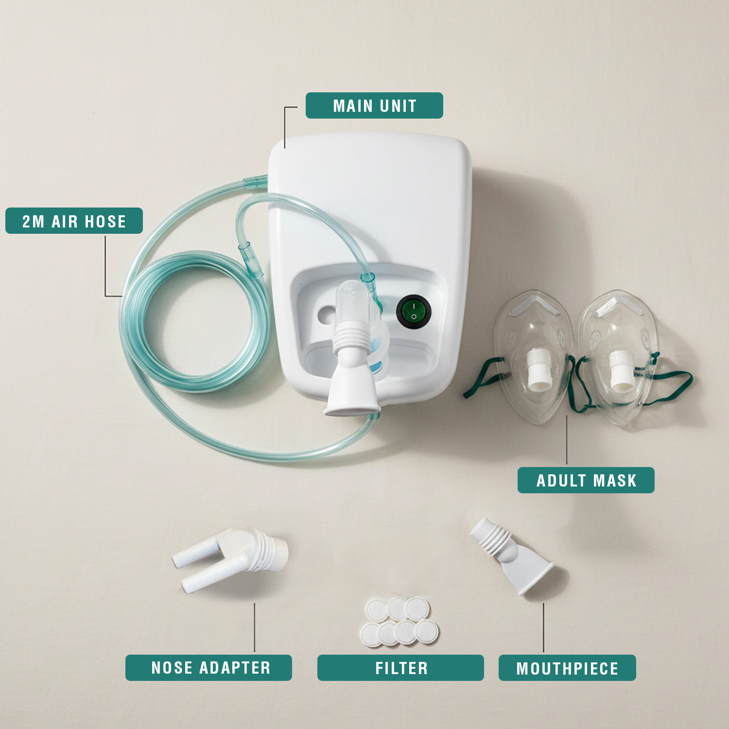 Steam inhaler machine for cold cough and sinus relief