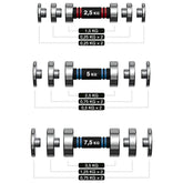 Stainless Steel Adjustable Dumbbells
