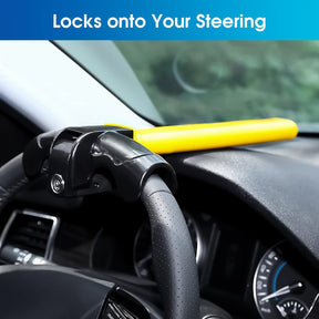 Car Steering Lock - Universal Heavy Duty Anti Theft Steering Wheel Lock