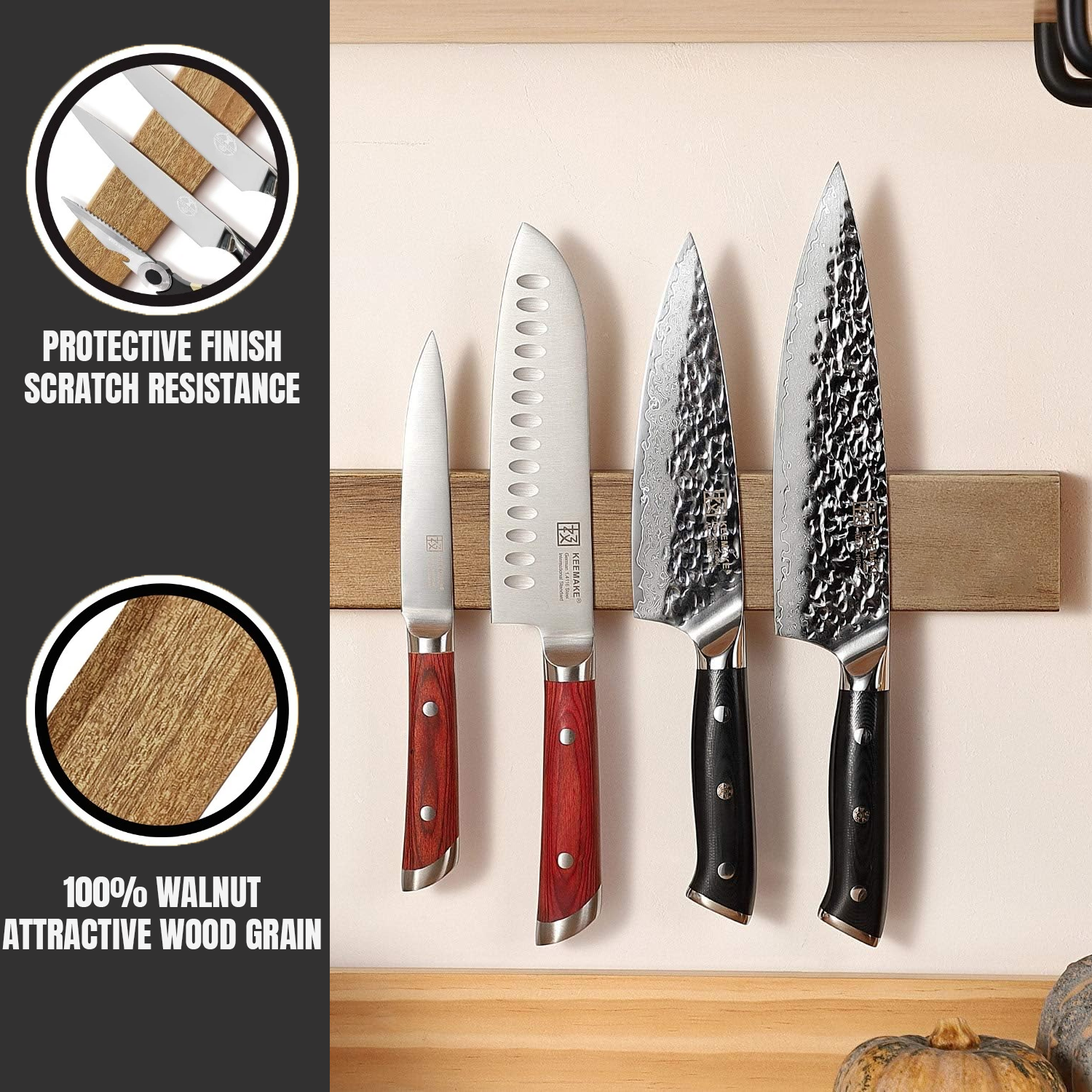 Strong magnetic bar for knives and tools