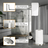 Stylish standing toilet paper holder