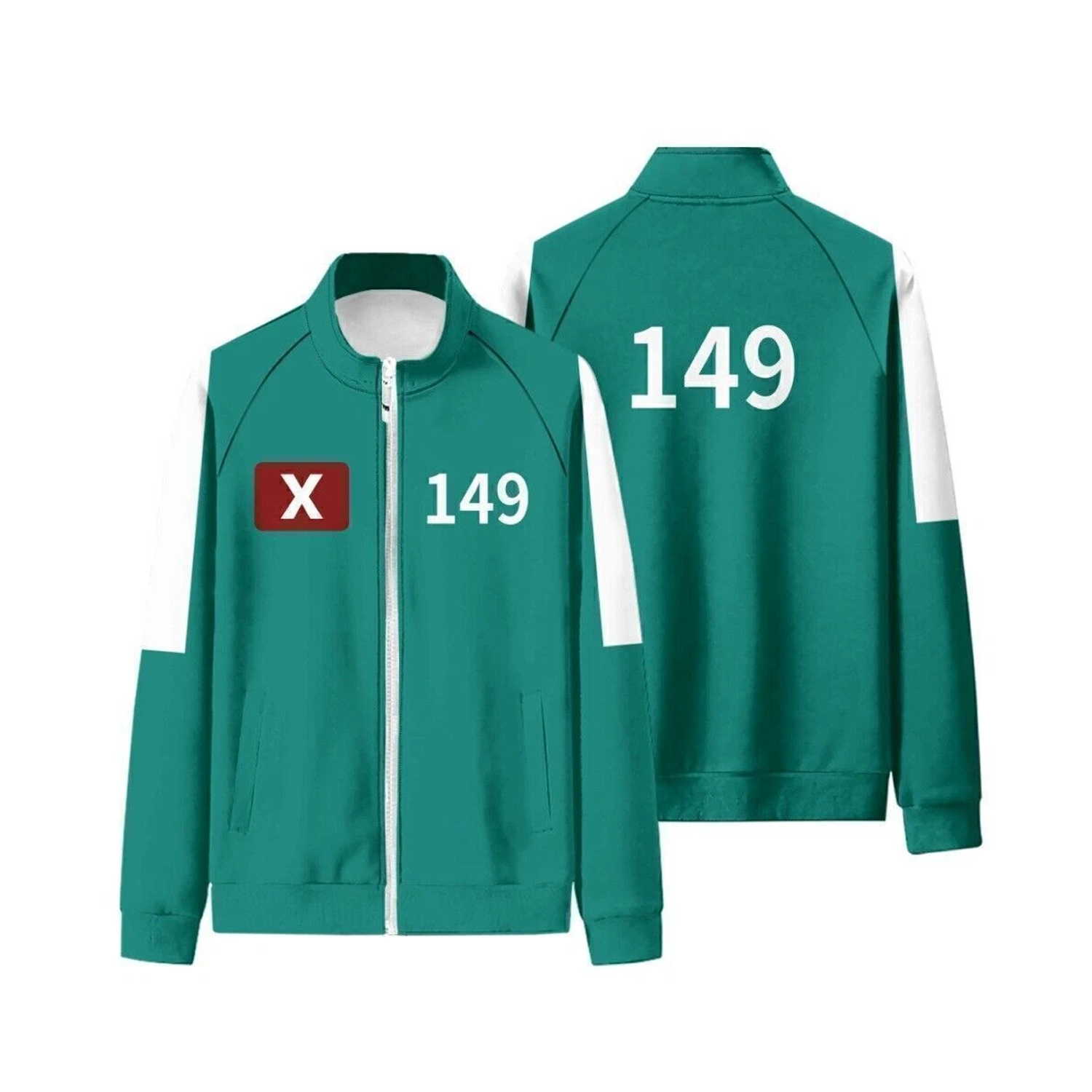 Squid Game Tracksuit – Green Player Uniform Costume for Cosplay, Halloween & Parties