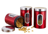 Tea Coffee Sugar Canisters Set