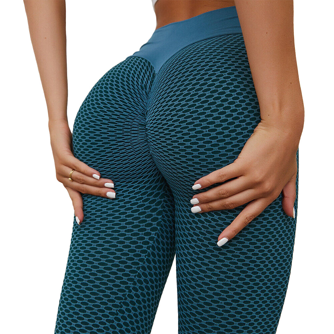 Women Anti-Cellulite Sport Yoga Pants Push Up Tik Tok Leggings Bum Butt Lift  Gym