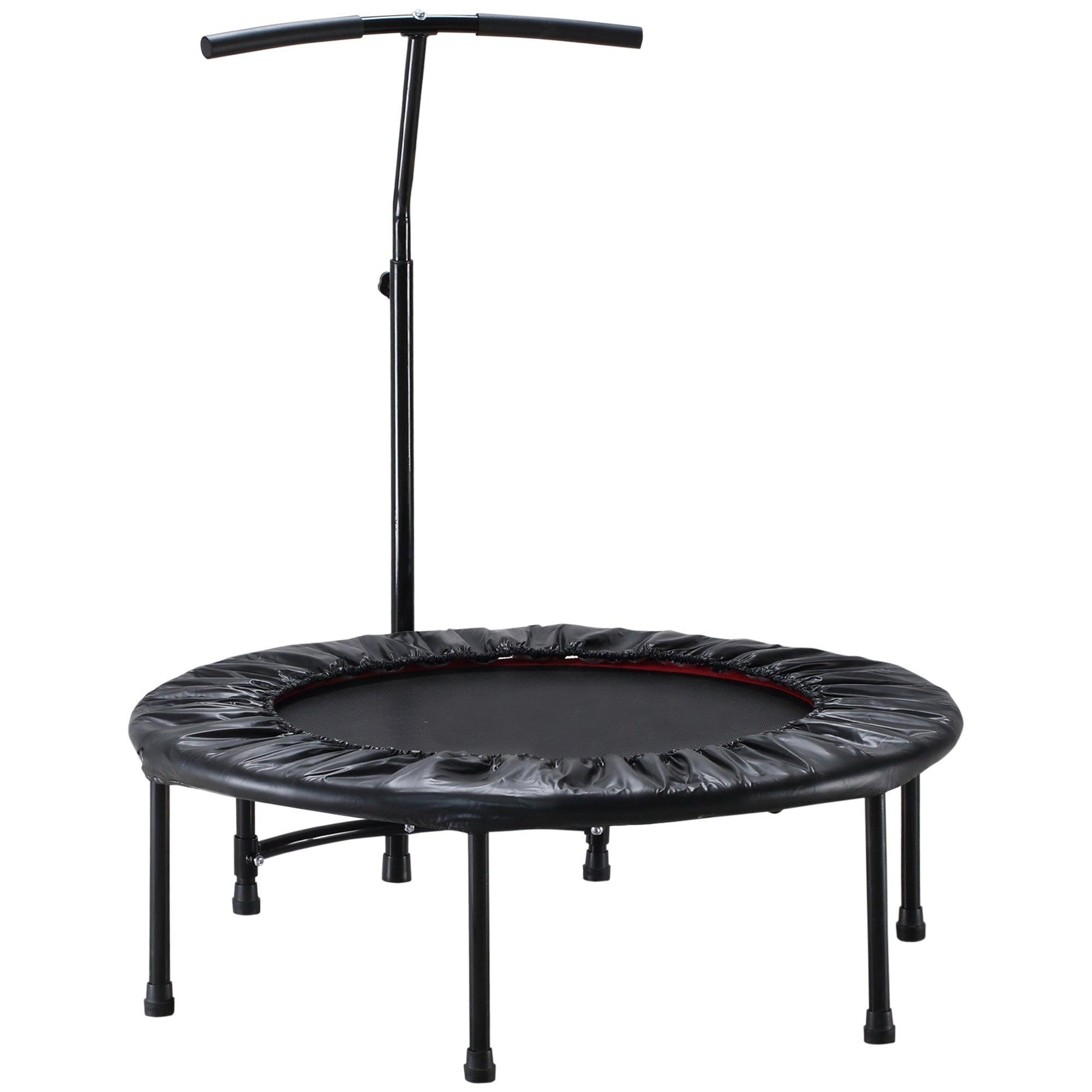 Mini Trampoline With Handle - 40'' Mini Trampoline, Rebounder Jumper w/ Handle Fitness