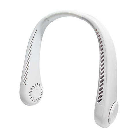 Best Neck Fan UK - Portable Neck Fan Mini USB Rechargeable Lazy Neckband Bladeless Cooler
