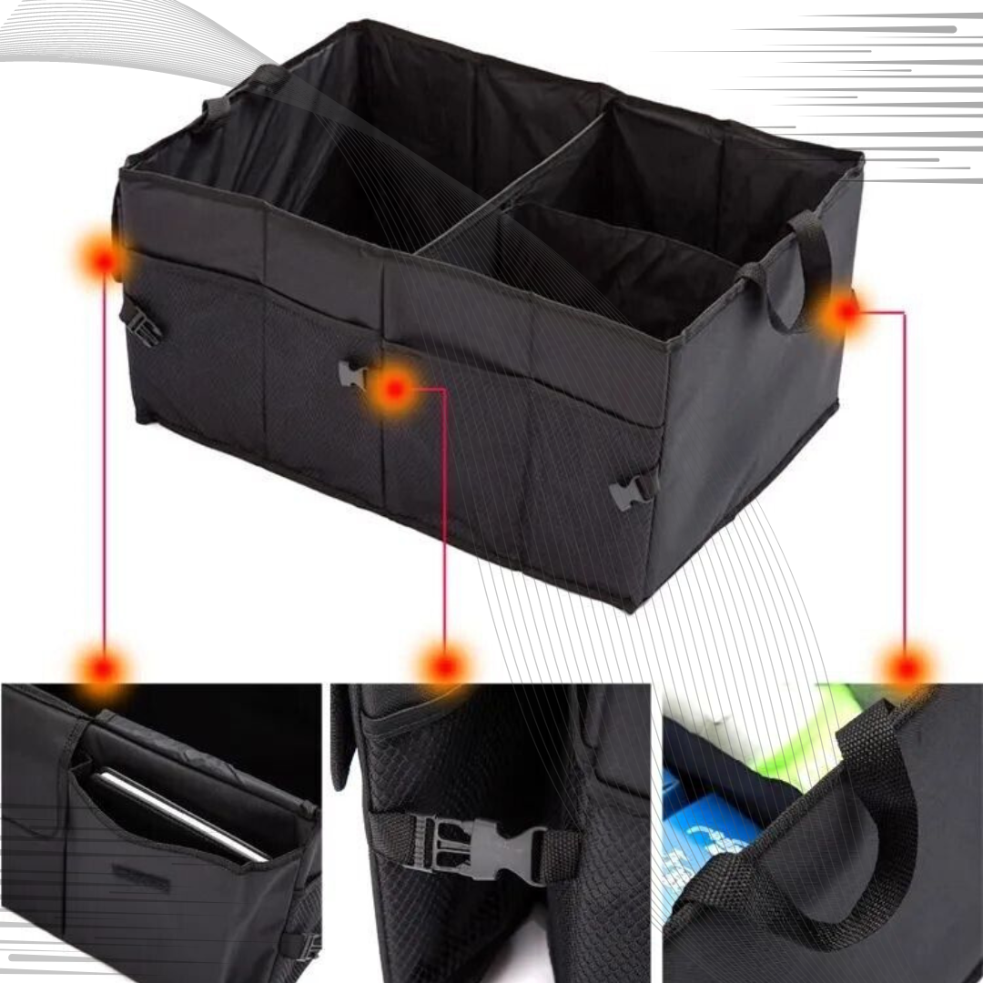 Halfords Car Boot Organiser - Heavy Duty Foldable Tidy Pocket Storage -  Maskura - Get Trendy, Get Fit