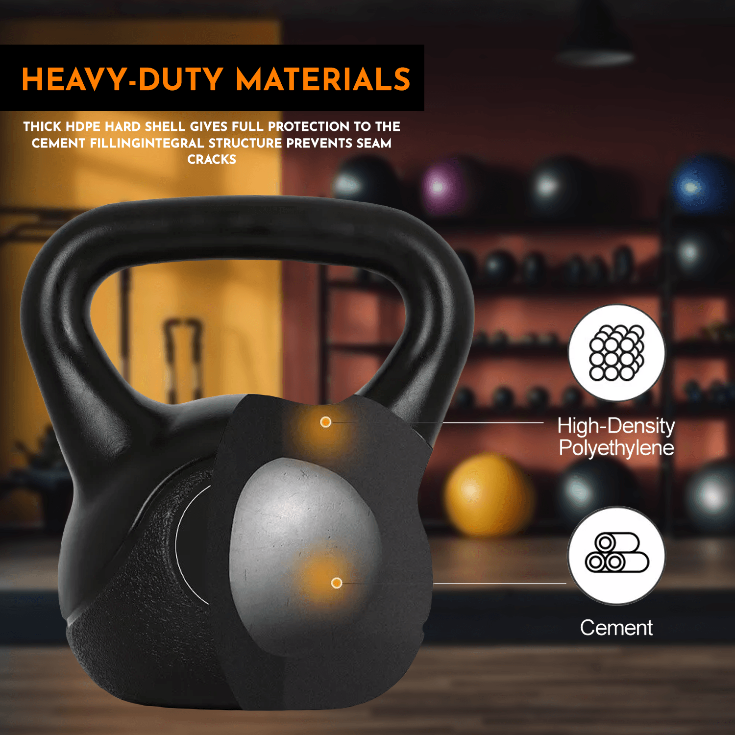 Versatile cast iron kettlebell set
