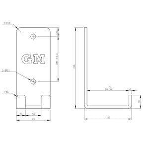 Wall Mounted Barbell Holder