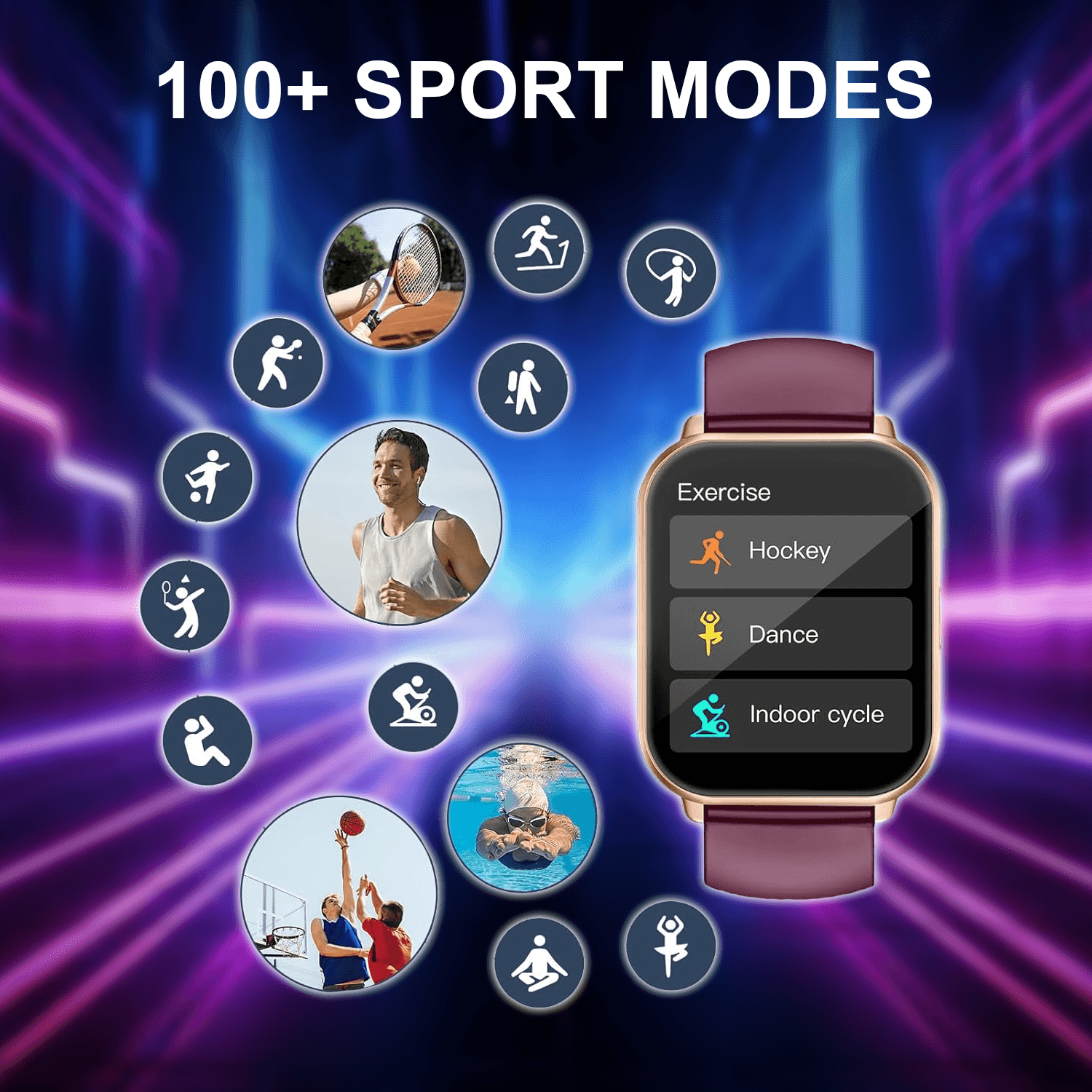 Waterproof activity tracker watch