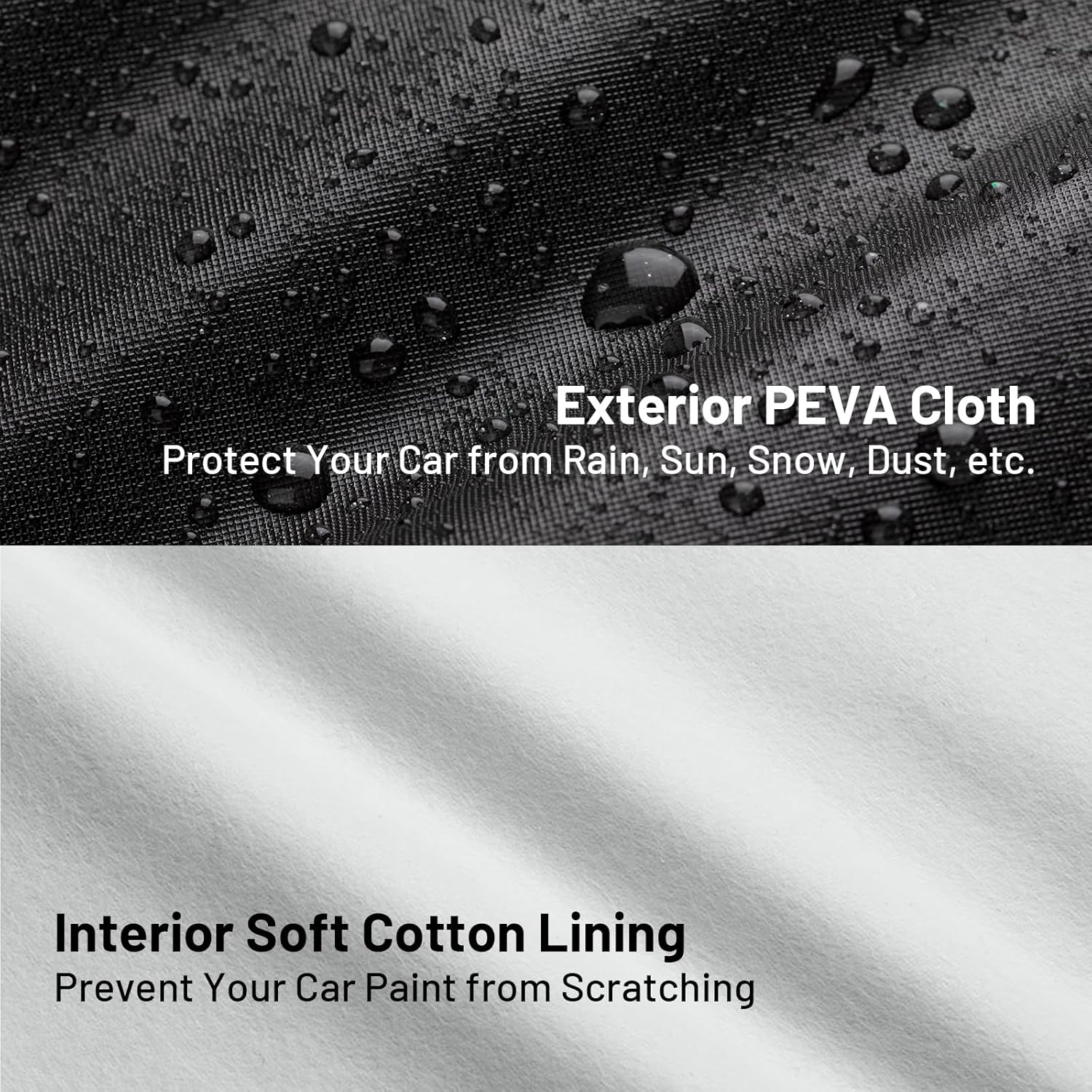 Waterproof outdoor car cover for all-weather protection