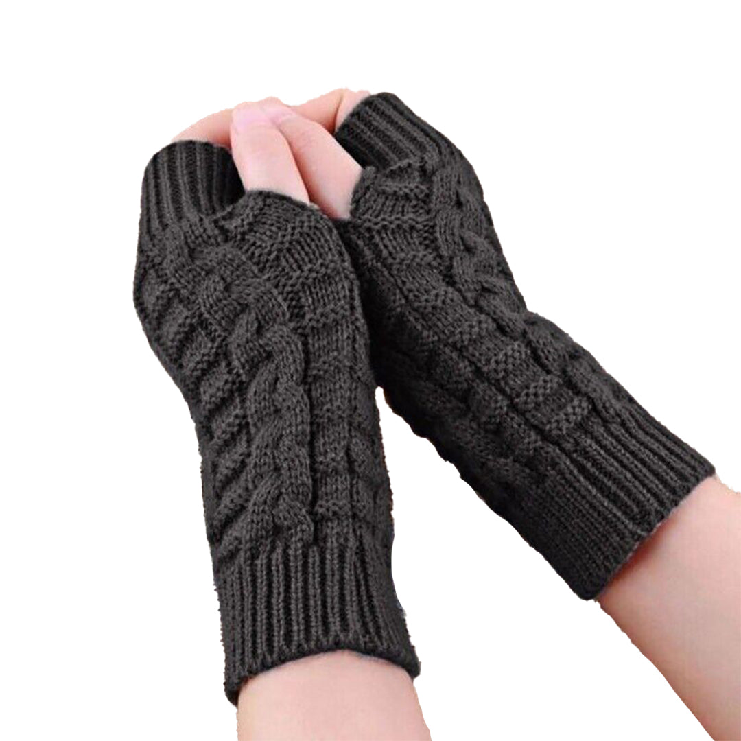 Best Thermal Fingerless Gloves - Long Winter Hand Warmer