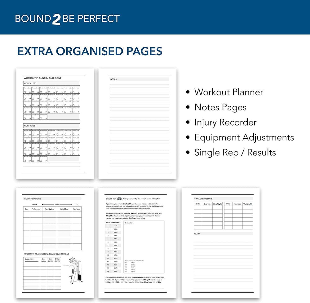 Training Diary Example Excercise Workout Log Book - Gym Diary weight Training Log Book Exercise Log