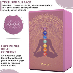 RDX Yoga Block Set - High Density Eva Foam Yoga Brick Easy Grip Surface