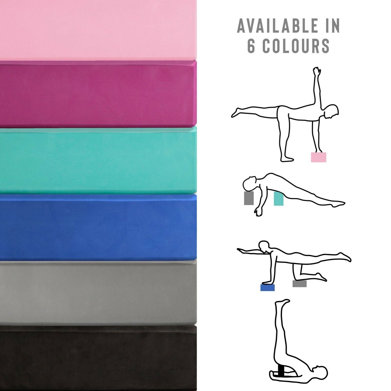 Cheap Yoga Block - Foam Yoga Block Lightweight Pilates Home Exercise -  Maskura - Get Trendy, Get Fit