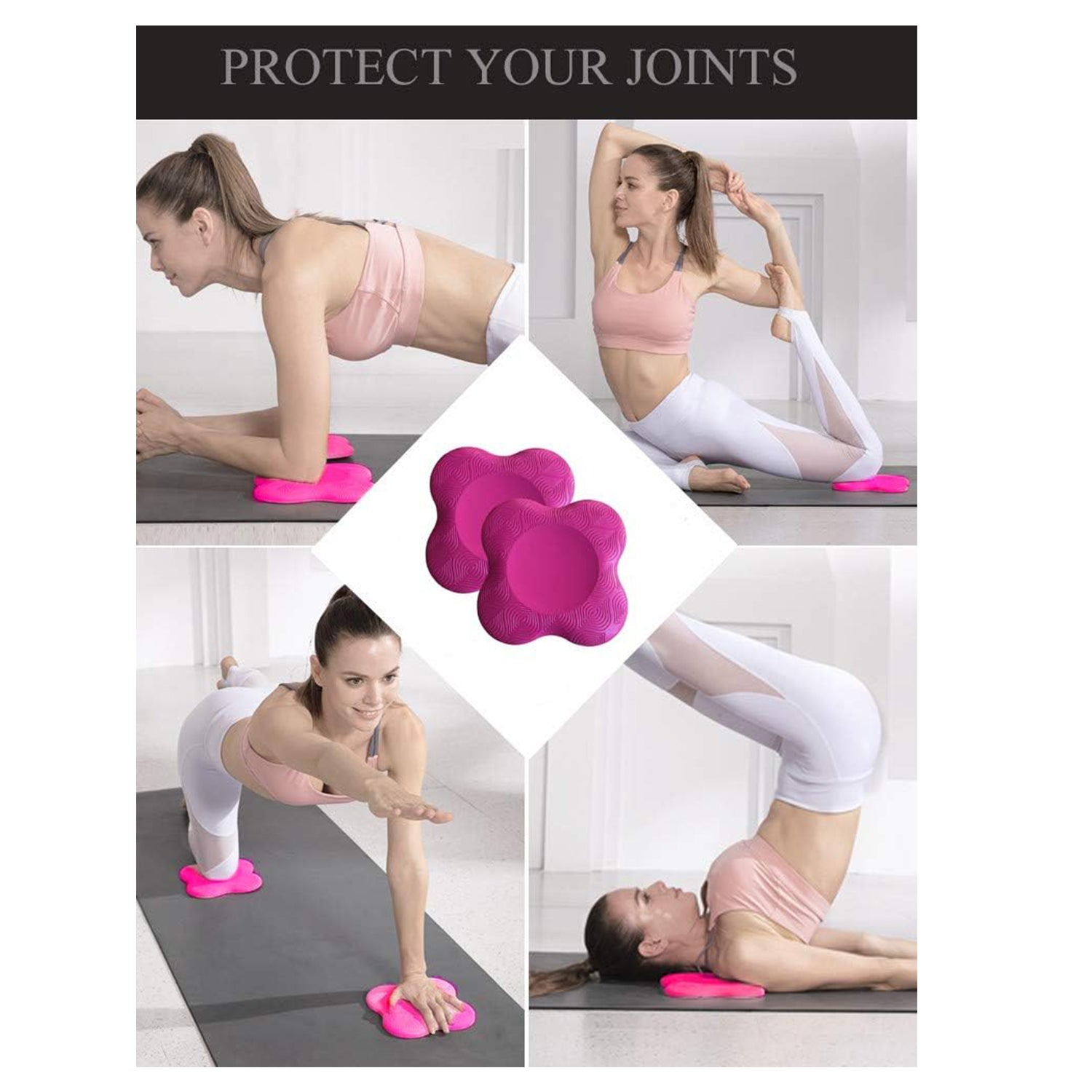 Yoga Pad for Knees - Yoga Knee Pads Cusion support for Knee Wrist Hips -  Maskura - Get Trendy, Get Fit