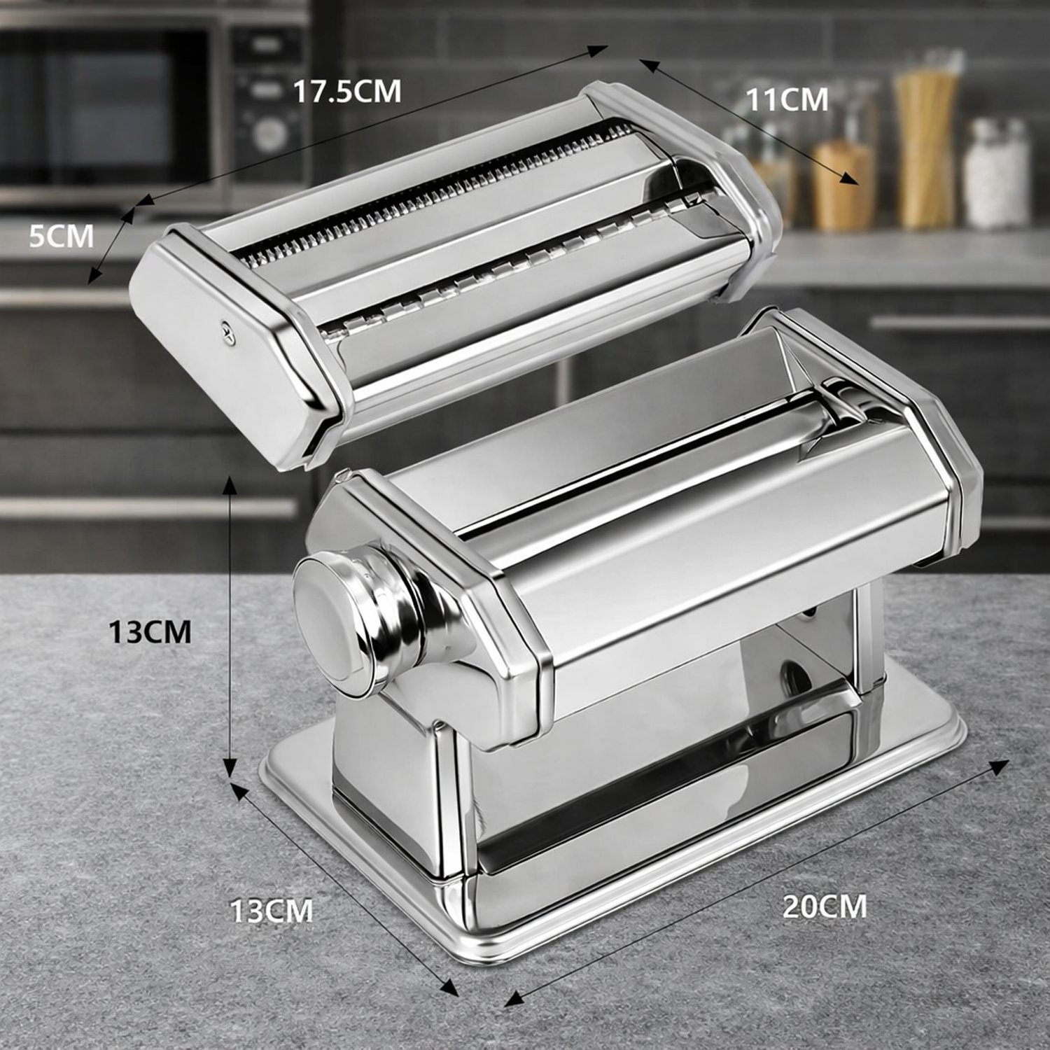 dimensions of pasta maker machine