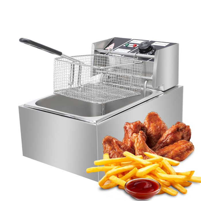 Home Electric Deep Frying Machine – 6L Oil Capacity Stainless Steel ...