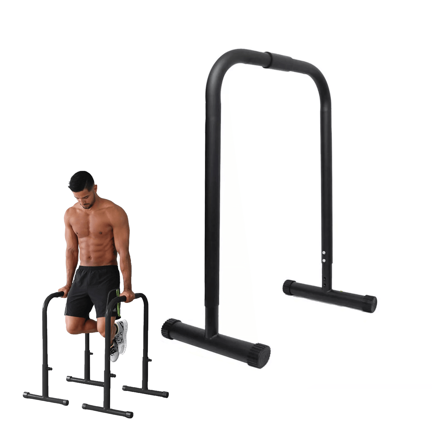 Adjustable Dip Bar 75CM Parallel Dip Bars Home Gym Exercise Workout Push Pull Up Training Stability