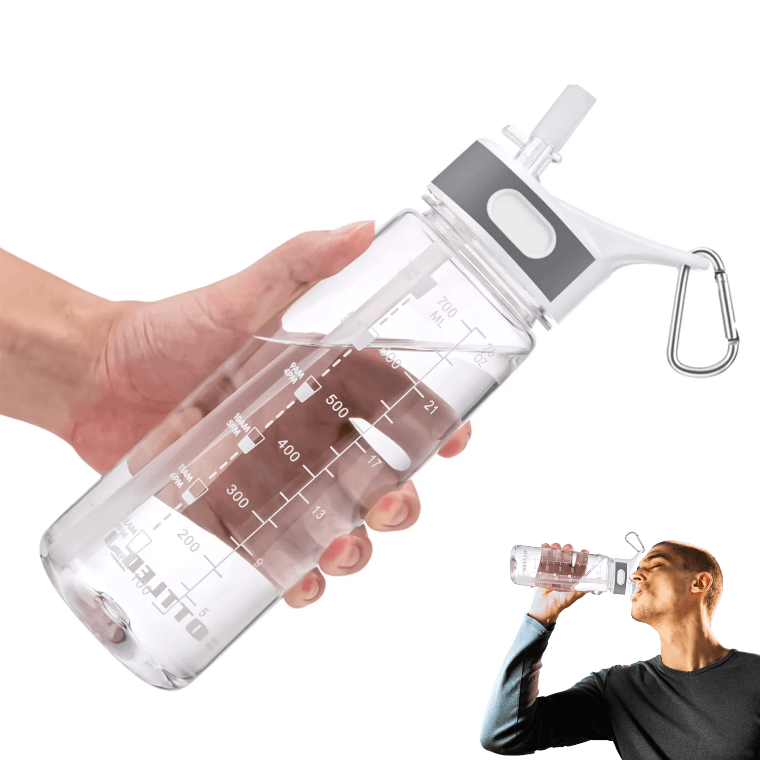 Drinks Bottle With Straw