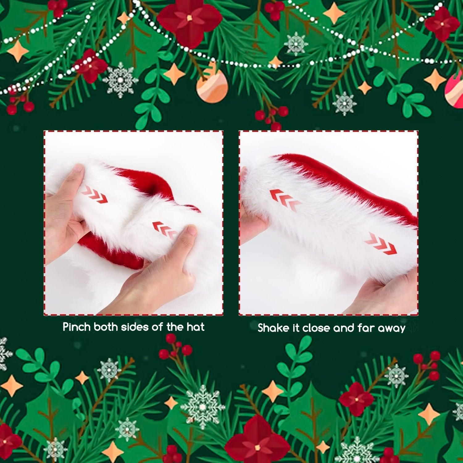 fluffy santa hat