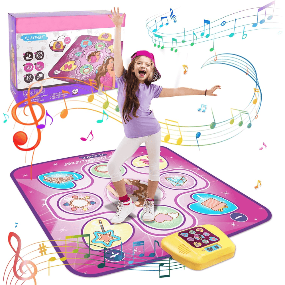 Home Interactive Dance Mat – LED Music Play Mat With Adjustable Volume ...