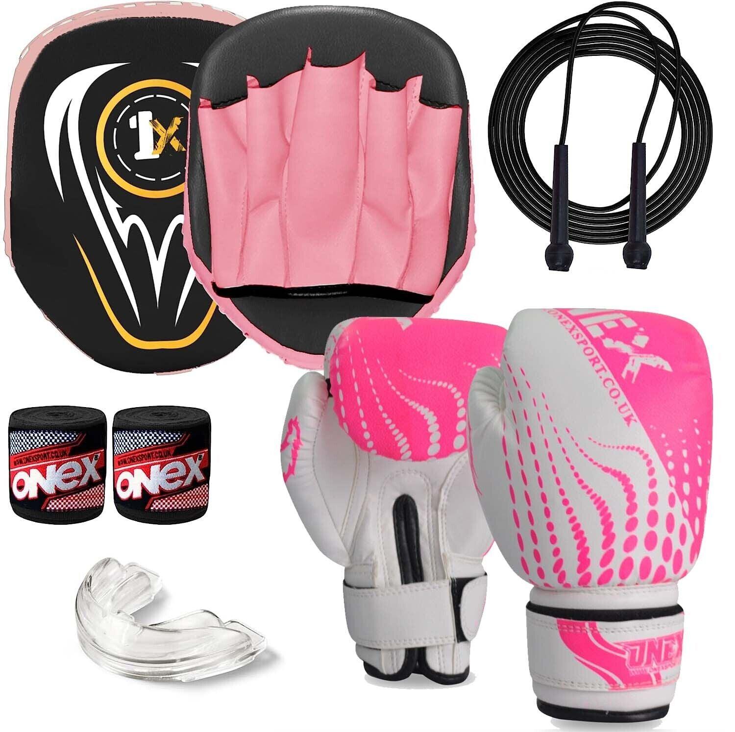 kickboxing gloves and pads