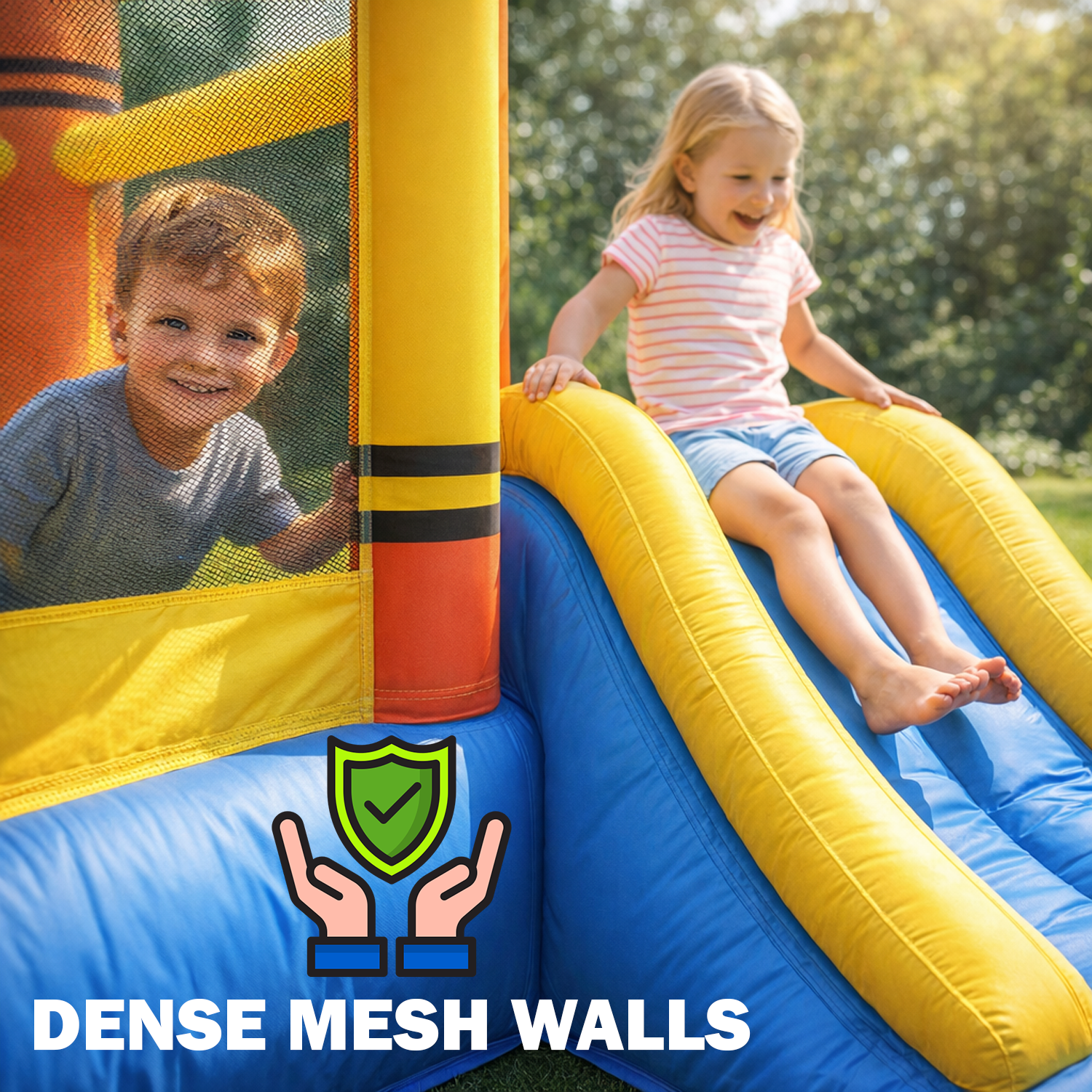 kids in bouncy castle