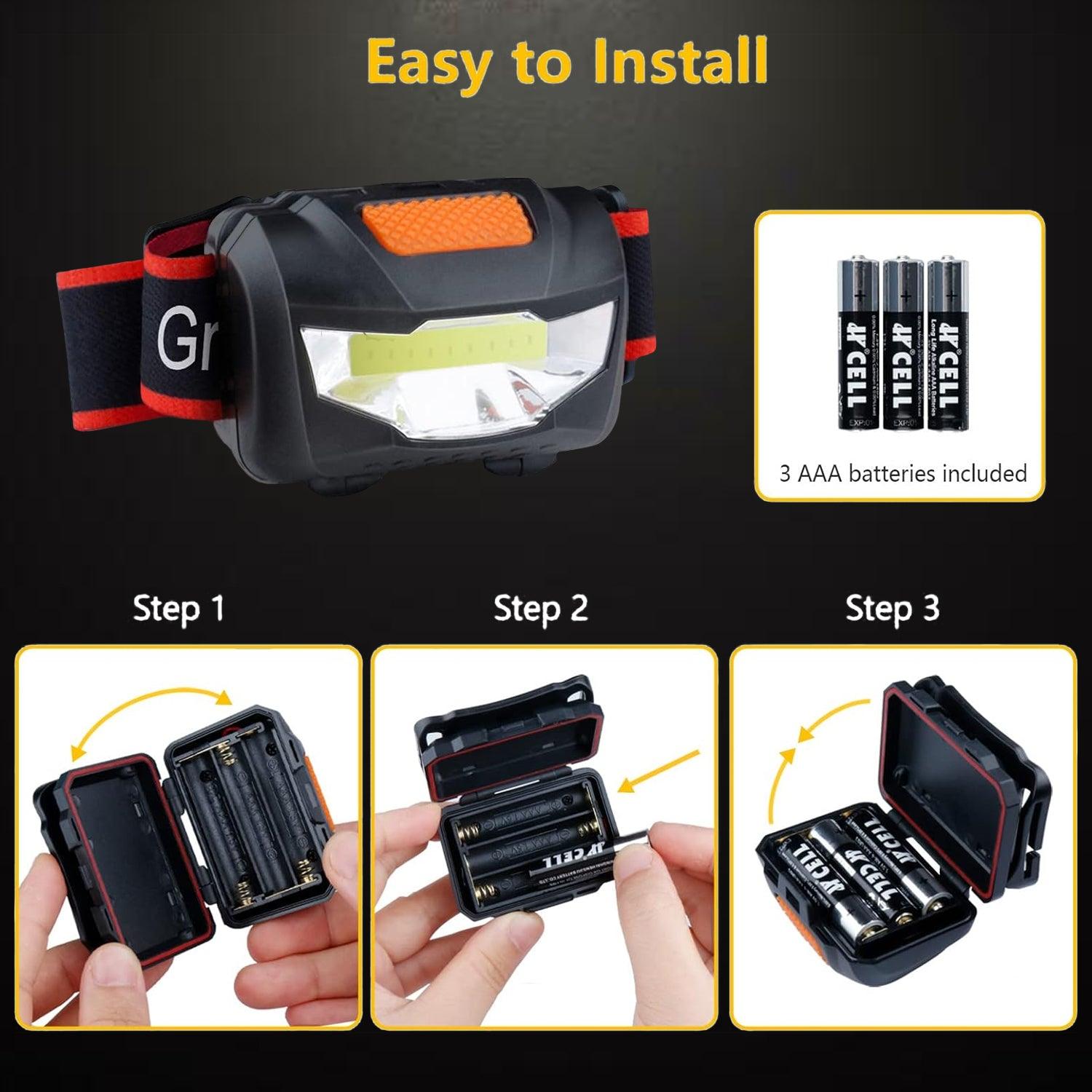 led rechargeable head torch