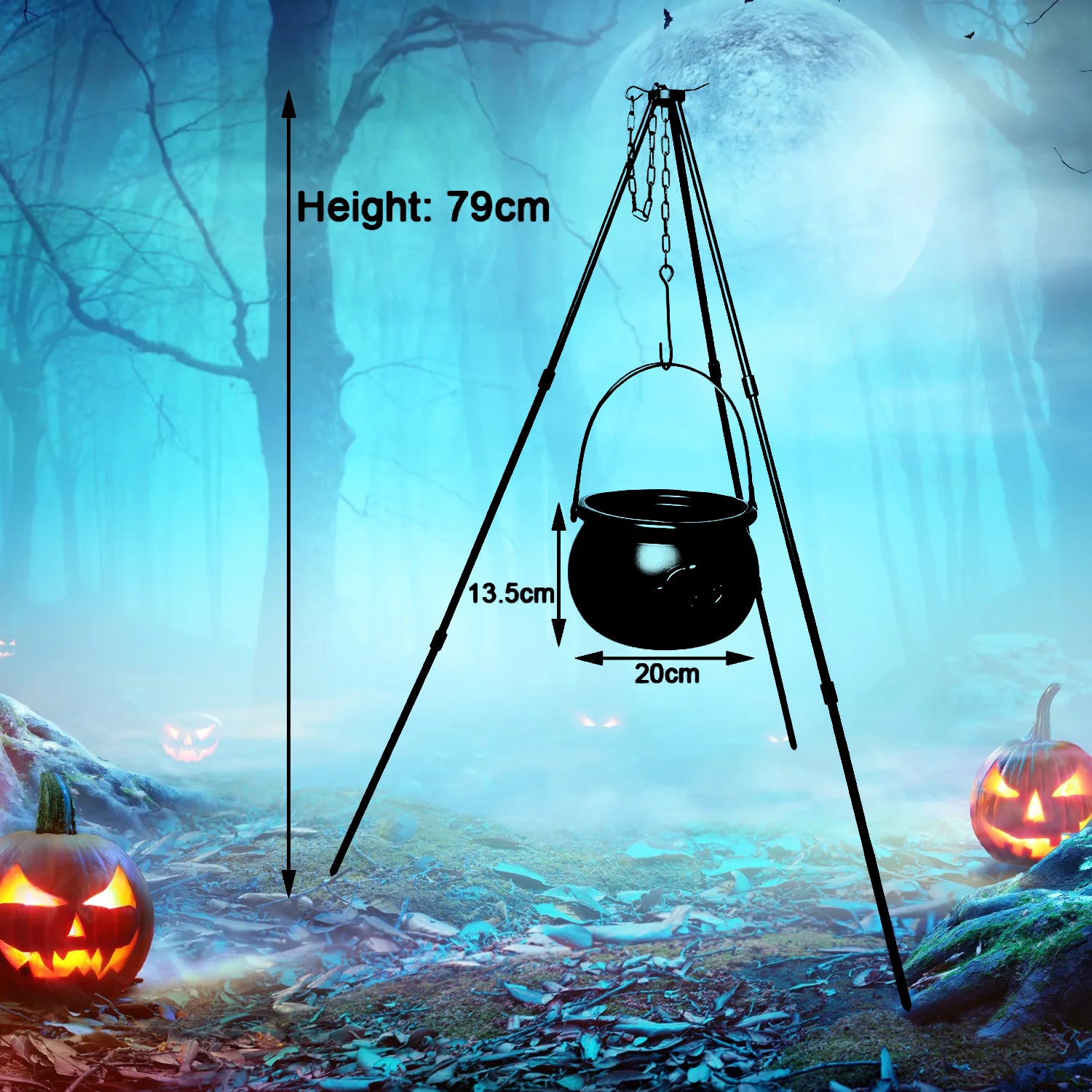 light-up tripod for Halloween