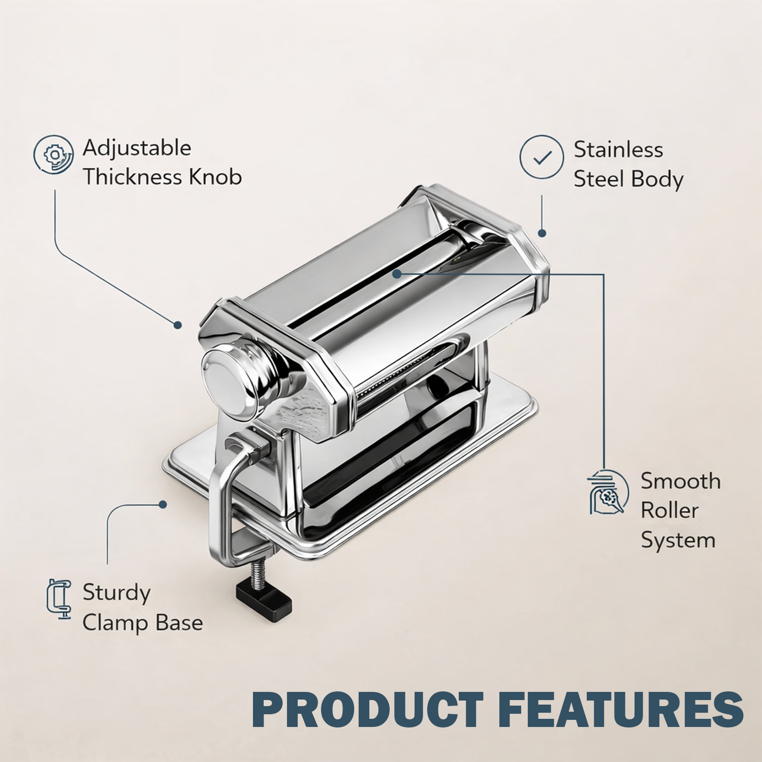 product features of pasta maker