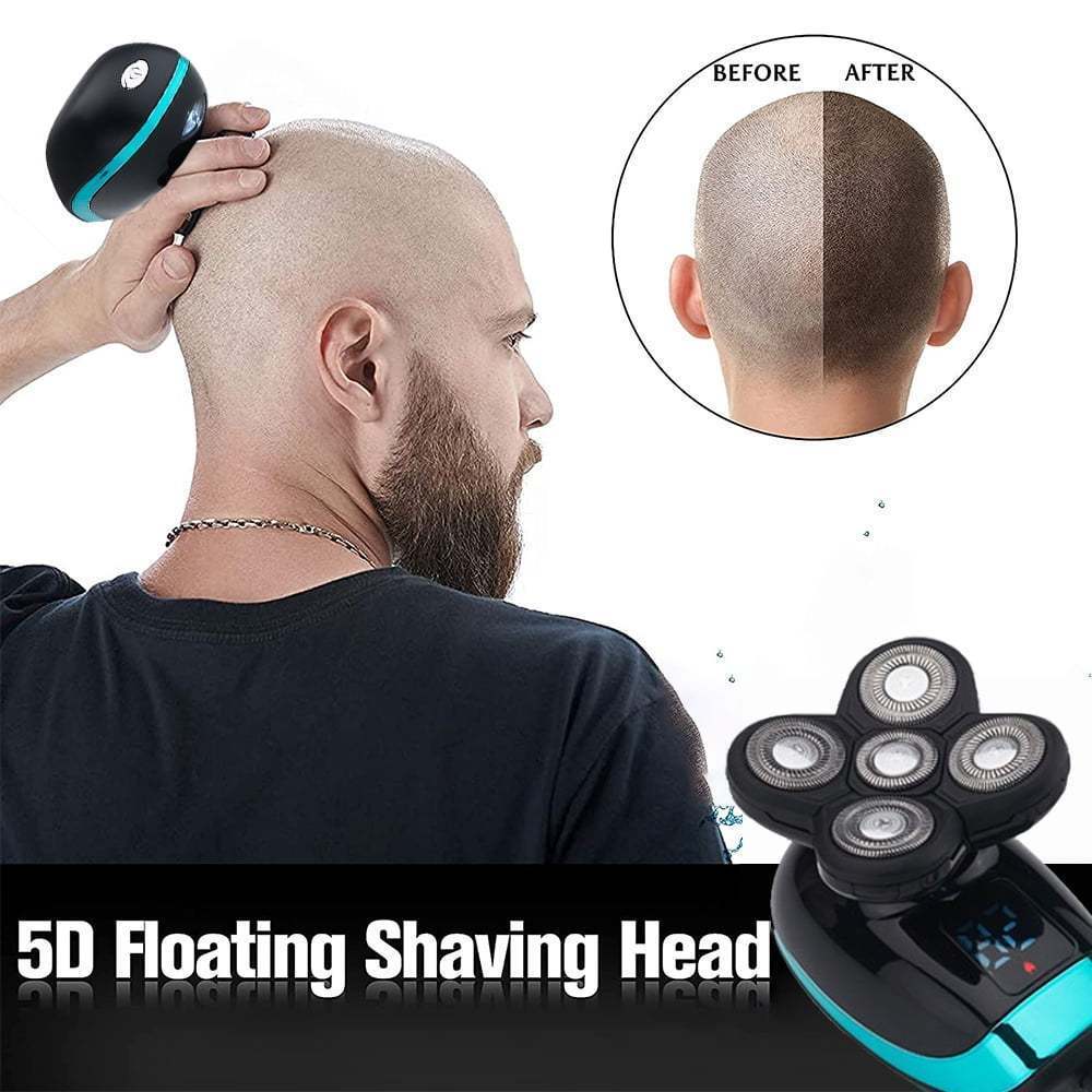 Best Head Shaver UK - Electric Razor for Men Bald Head Shaver Rotary Cordless Nose Hair ElectriBrite