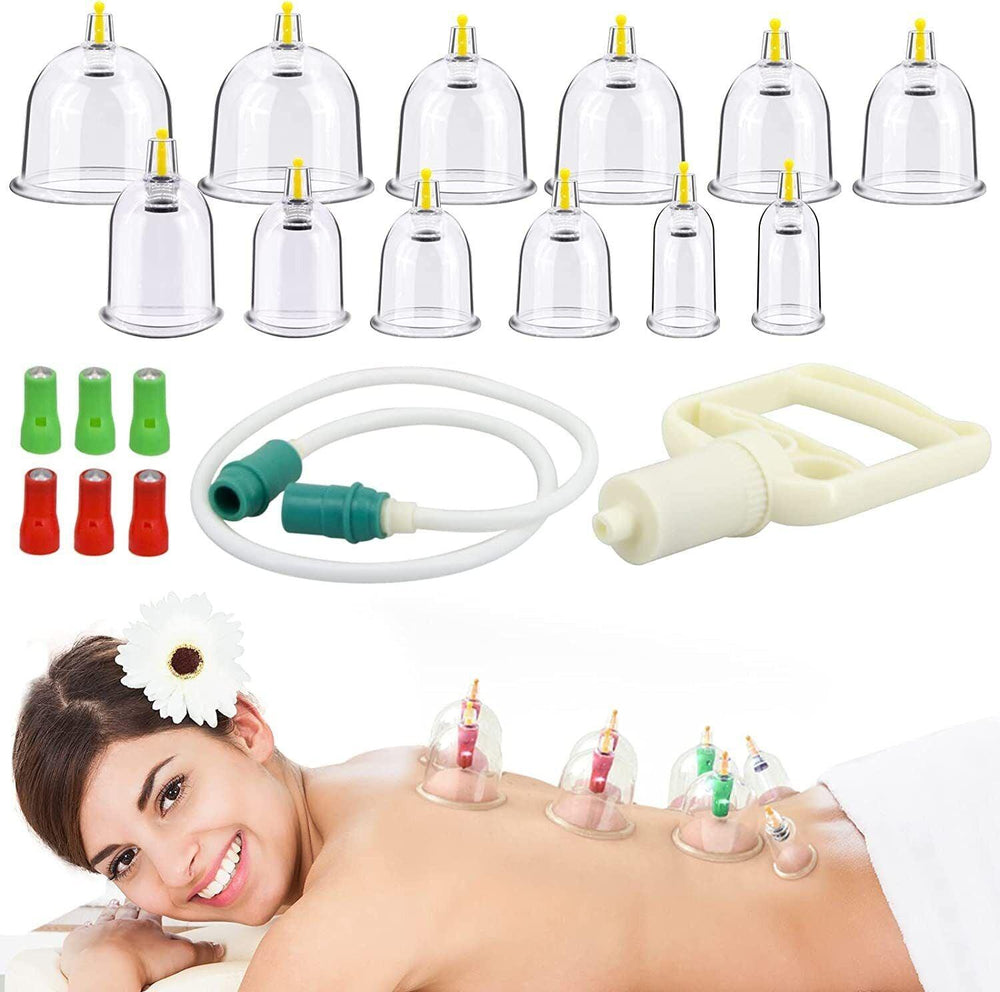 Home Cupping Therapy Set - 32PCS Cupping Vacuum Massage Cups Set ...