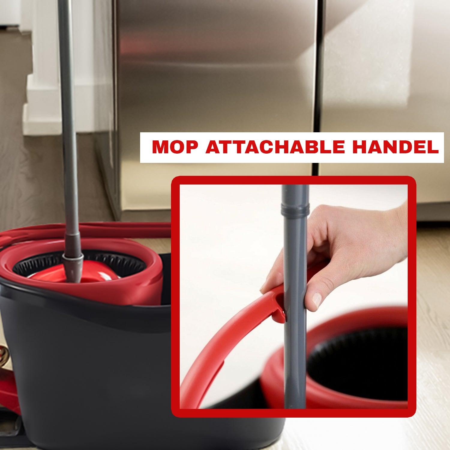 spinning mops and buckets