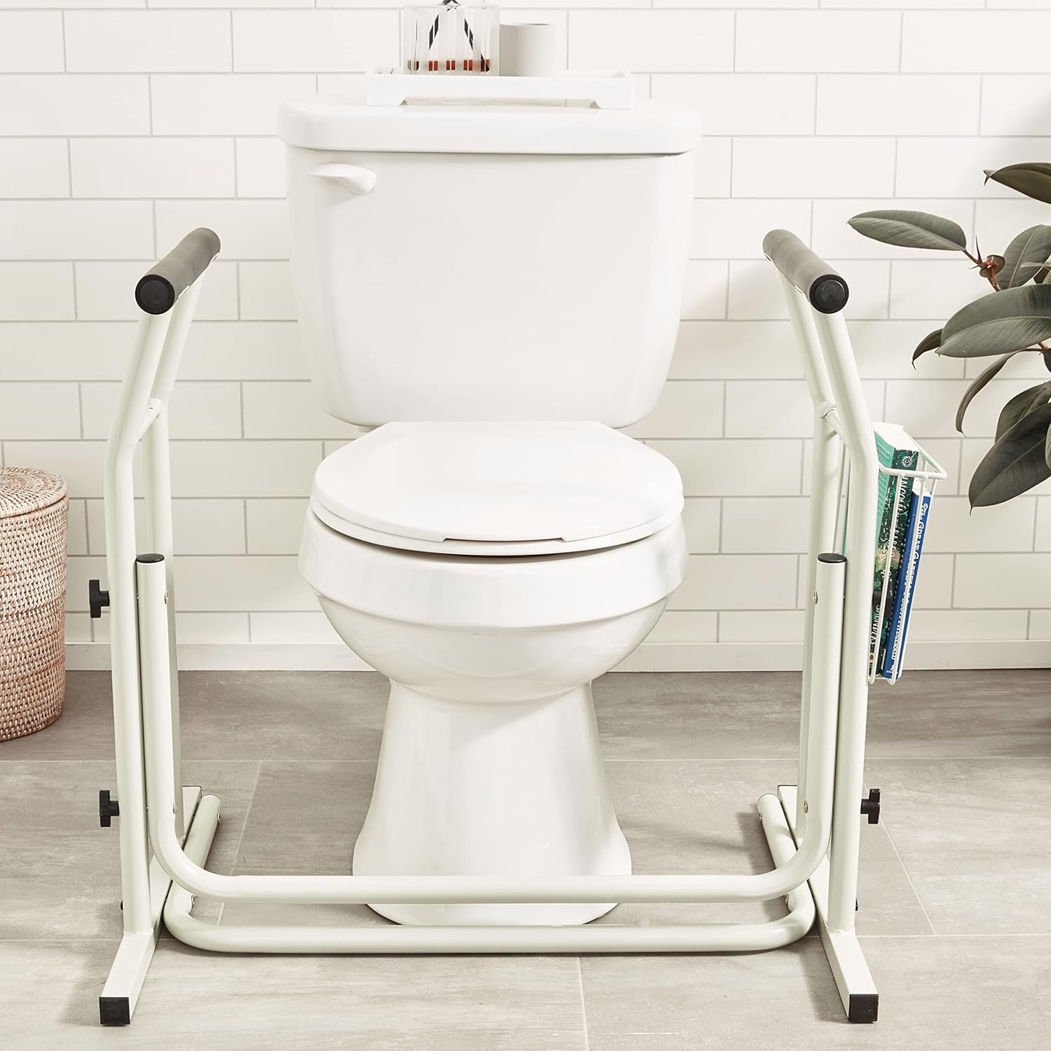 toilet frame in a bathroom