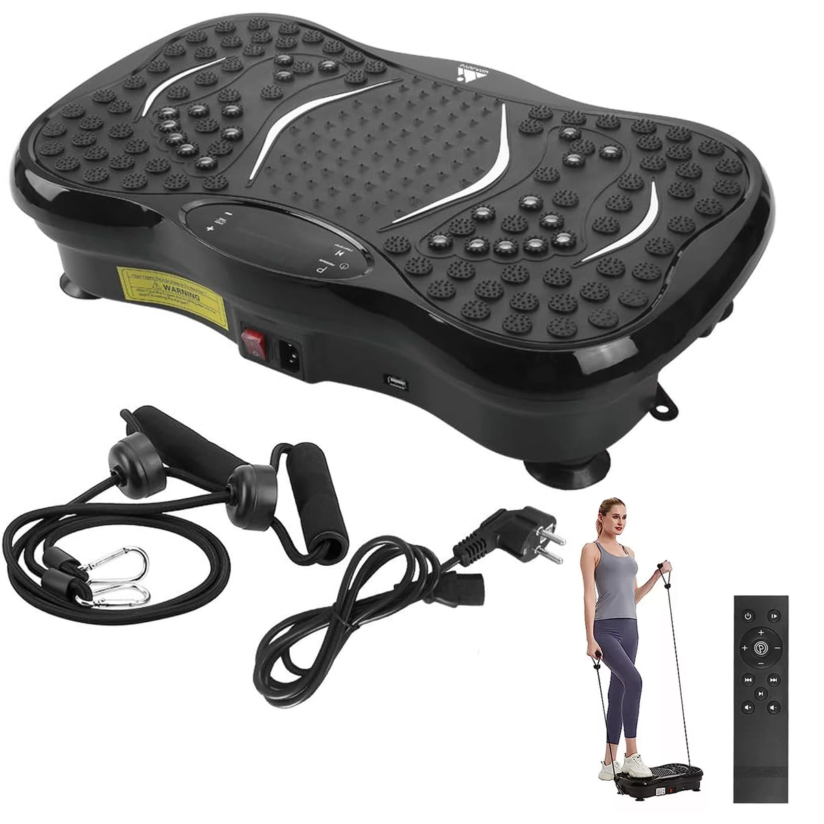 Home Vibrating Exercise Plate – Home Gym Workout Machine for Weight ...
