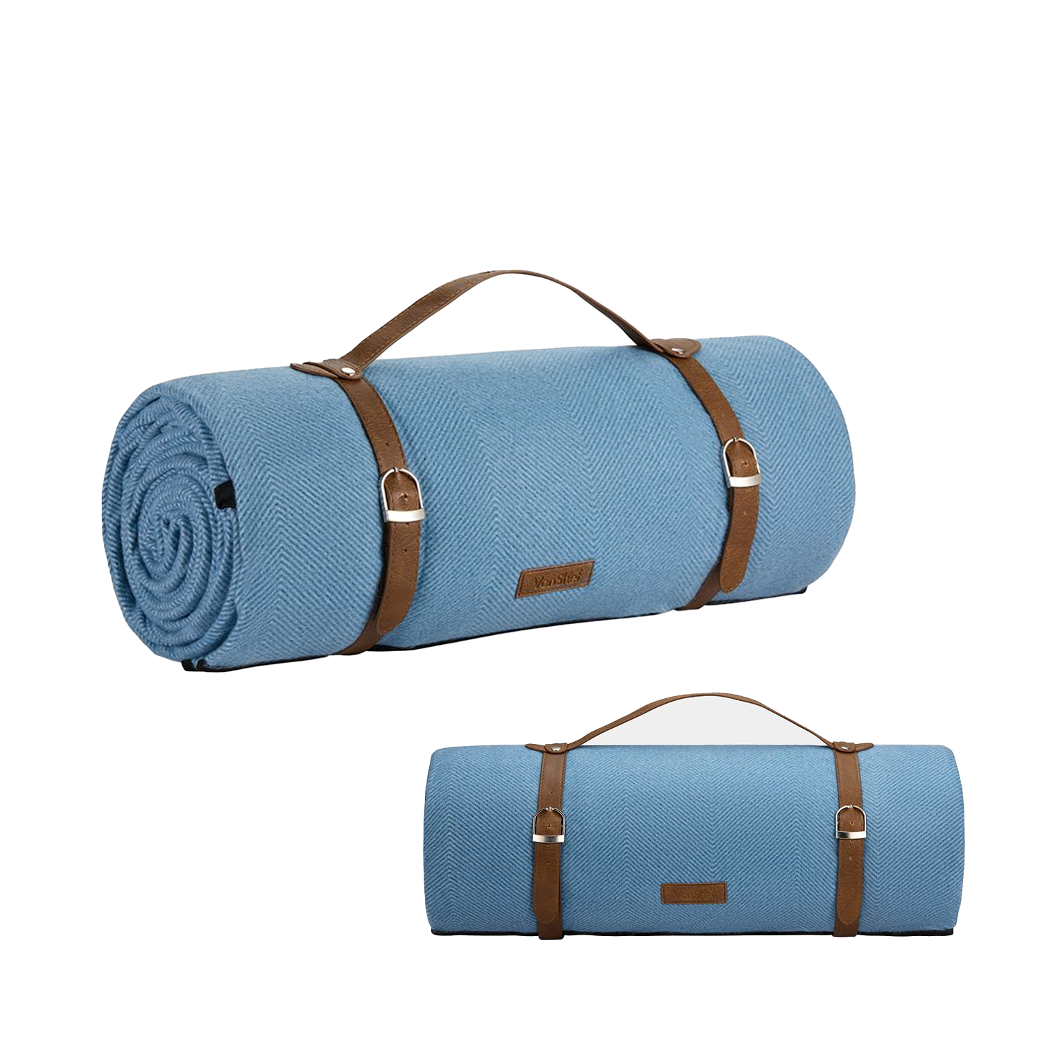 waterproof picnic blanket light blue variant